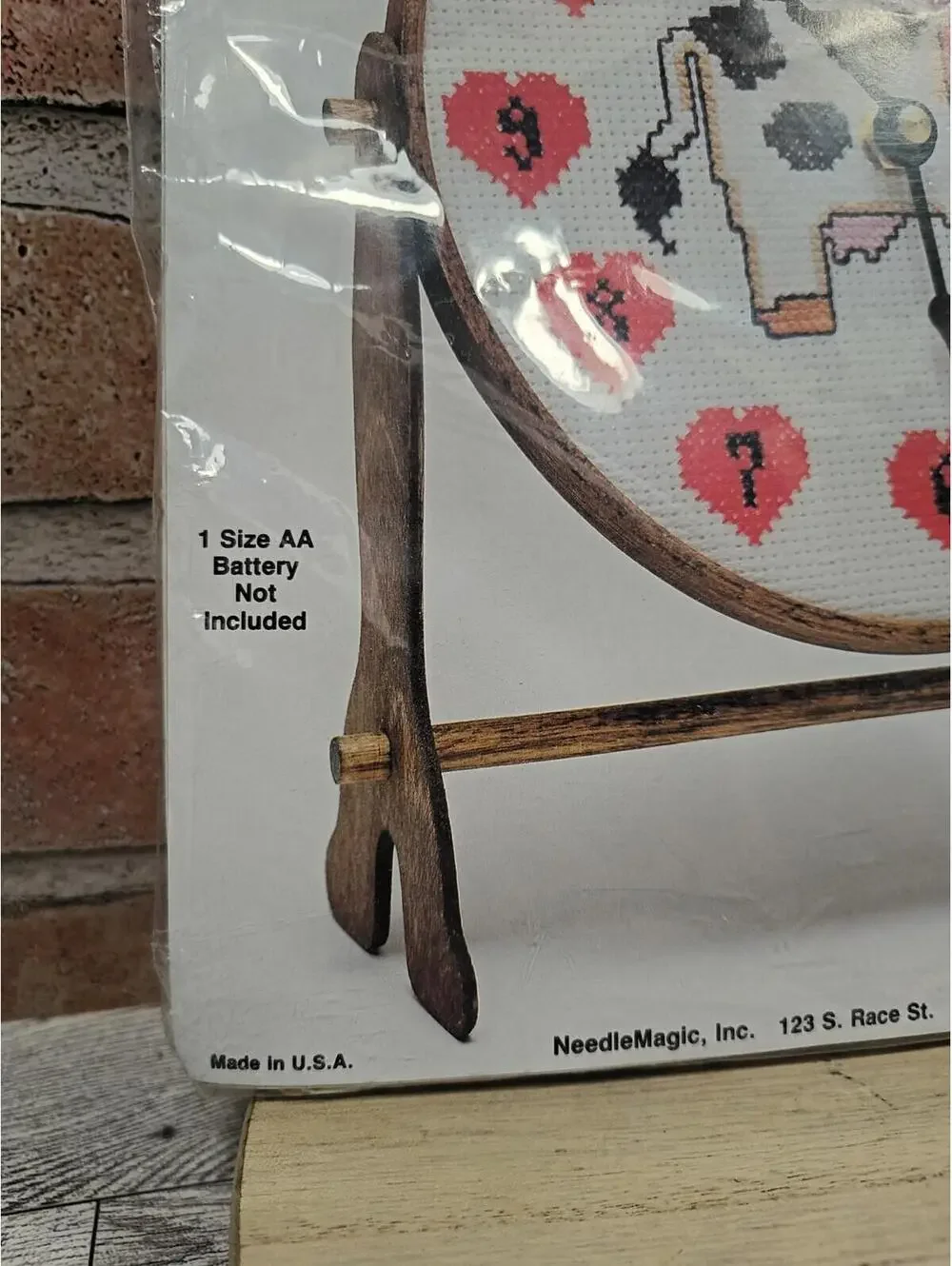 Needle Magic Stitch N Time Cross Stitch Cow Clock Kit Hoop Stand New Sealed